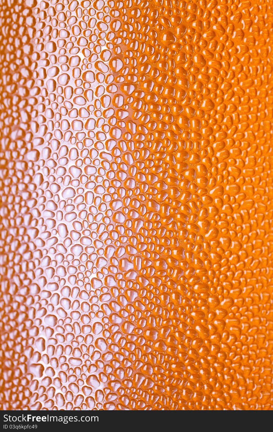 Close up of beer bubbles