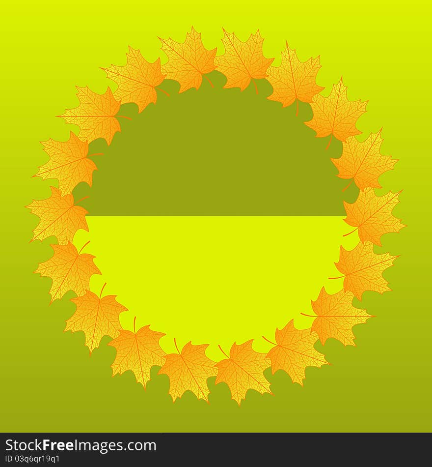 Vector autumn background with maple multicolor leaves. Vector autumn background with maple multicolor leaves.