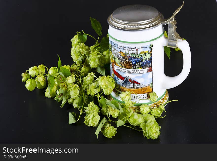 Stein is an abbreviation of German Steingut stoneware,[1] the common material for beer mugs before the introduction of glass. The word is not used within Germany.