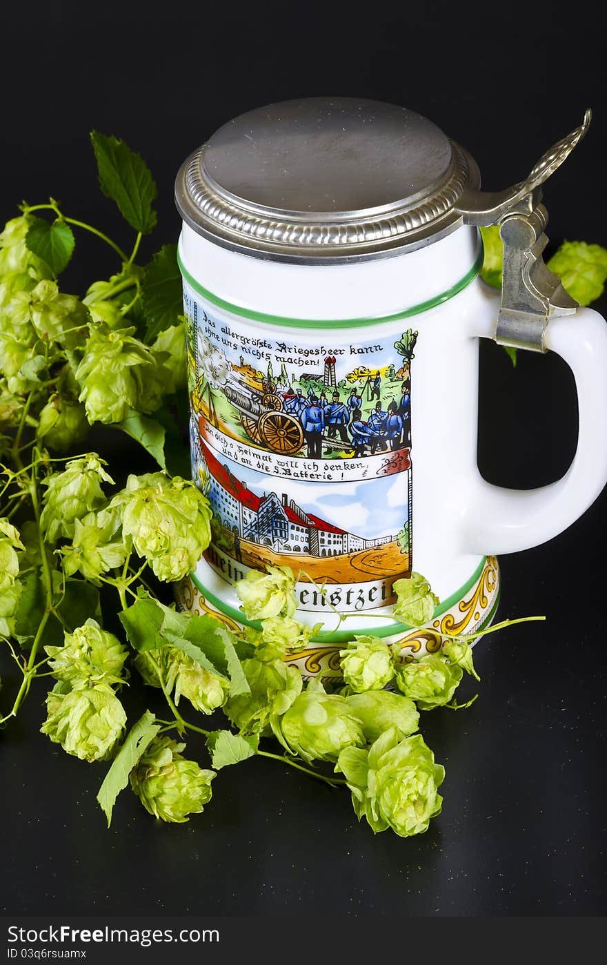 Stein is an abbreviation of German Steingut stoneware,[1] the common material for beer mugs before the introduction of glass. The word is not used within Germany.