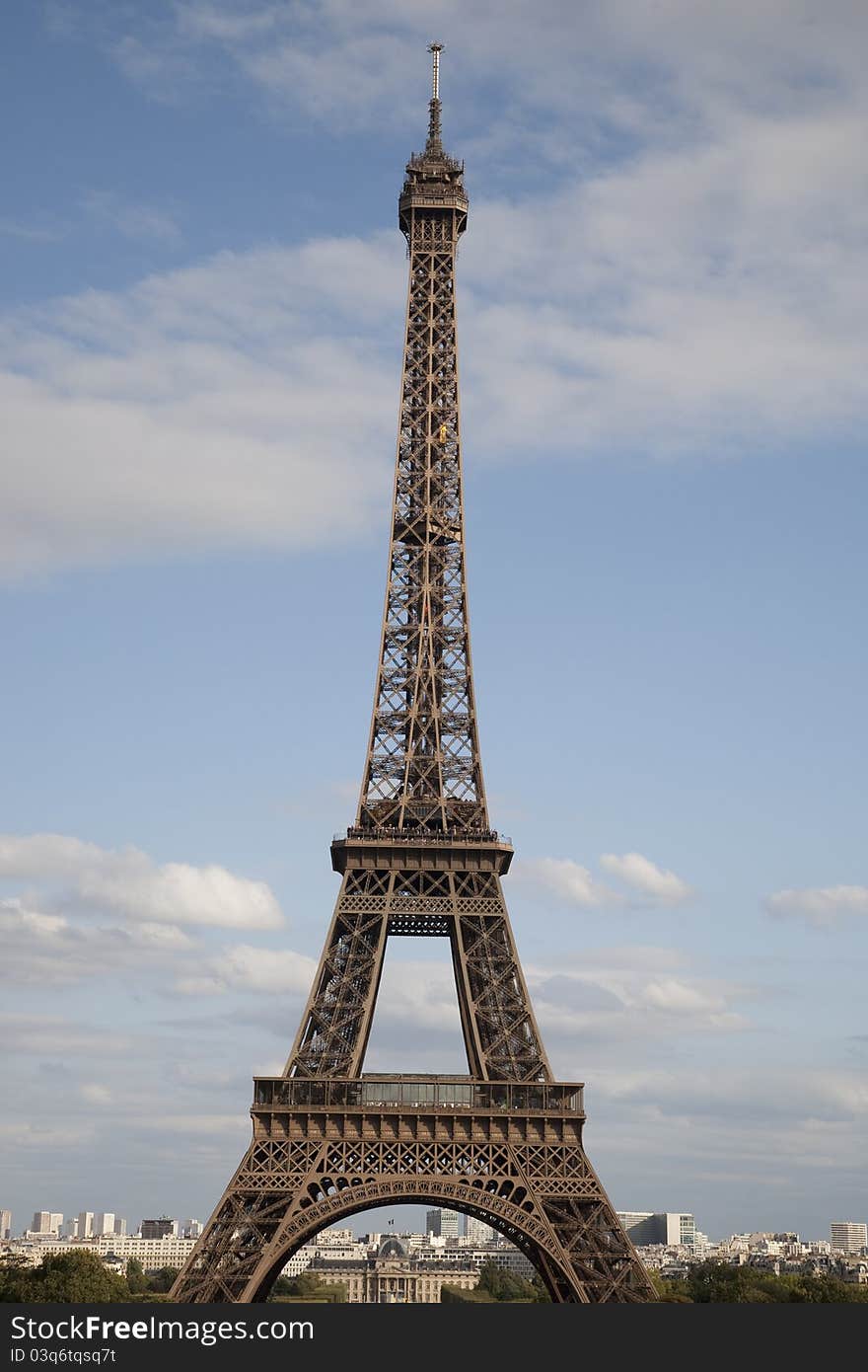 The Eiffel Tower in Paris, France