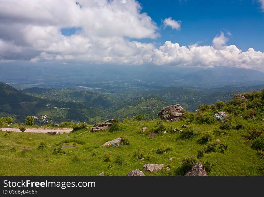 Foothills of the Himalayas, beautiful landscape