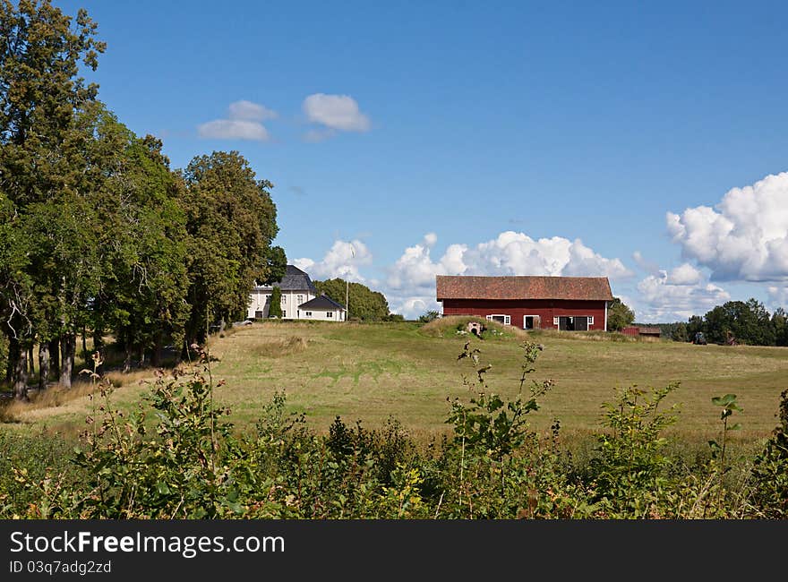 House and environment in Sweden. House and environment in Sweden.