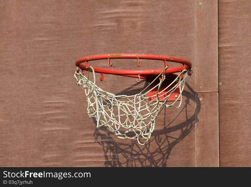 An plain retro basketball basket