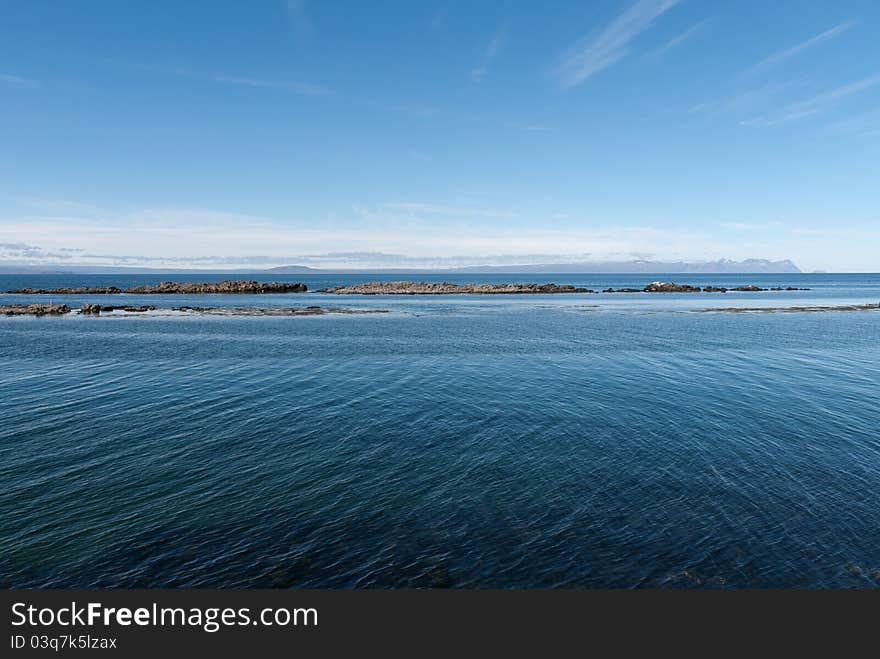 Stretch of beach on the peninsula in Iceland vatnsness. Stretch of beach on the peninsula in Iceland vatnsness