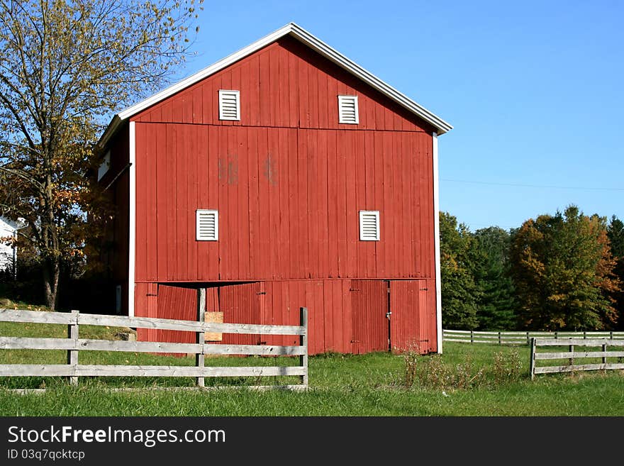 An old barn in northeast Ohio. An old barn in northeast Ohio