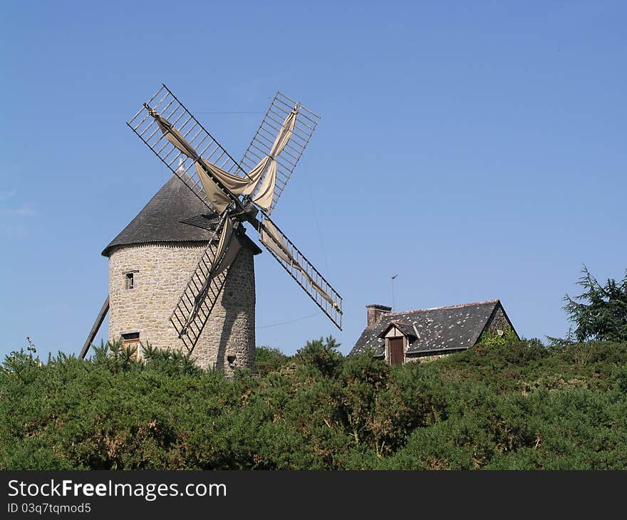 Windmill at Dol de Bretagne