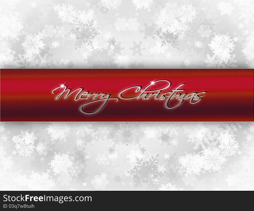 Abstract christmas background with snowflakes and frost