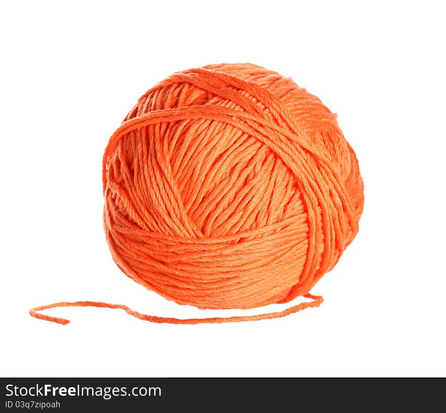 Ball Of Orange Cotton