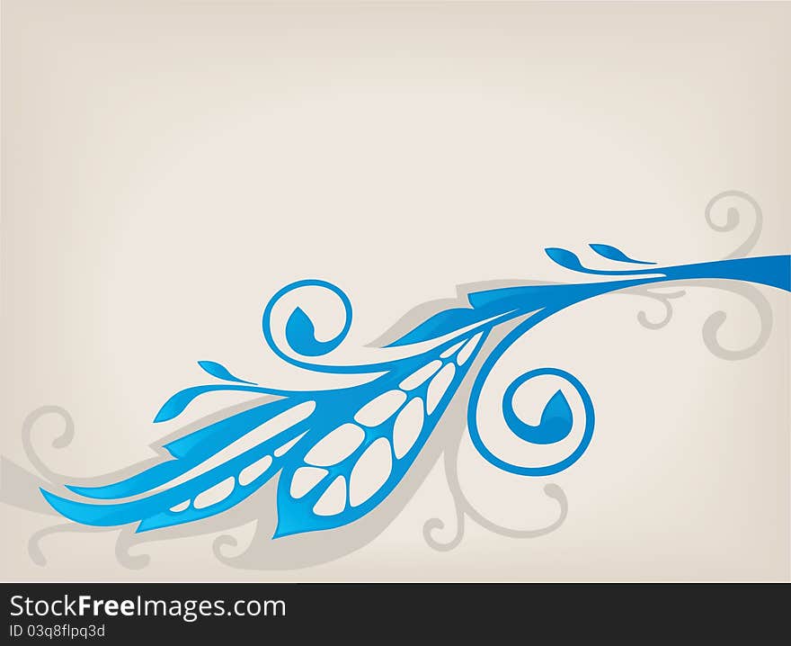 Vector background with image of glossy leaves. Vector background with image of glossy leaves