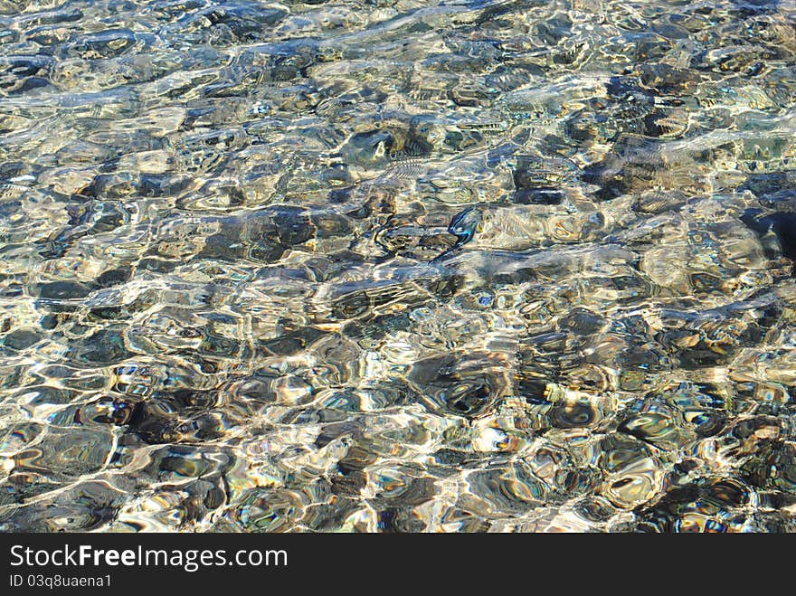 Ripples on Red Sea in Egypt. Ripples on Red Sea in Egypt