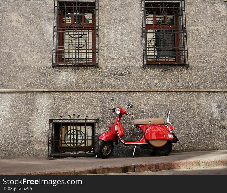 Red Scooter