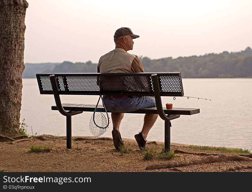 Fishing at Sunset