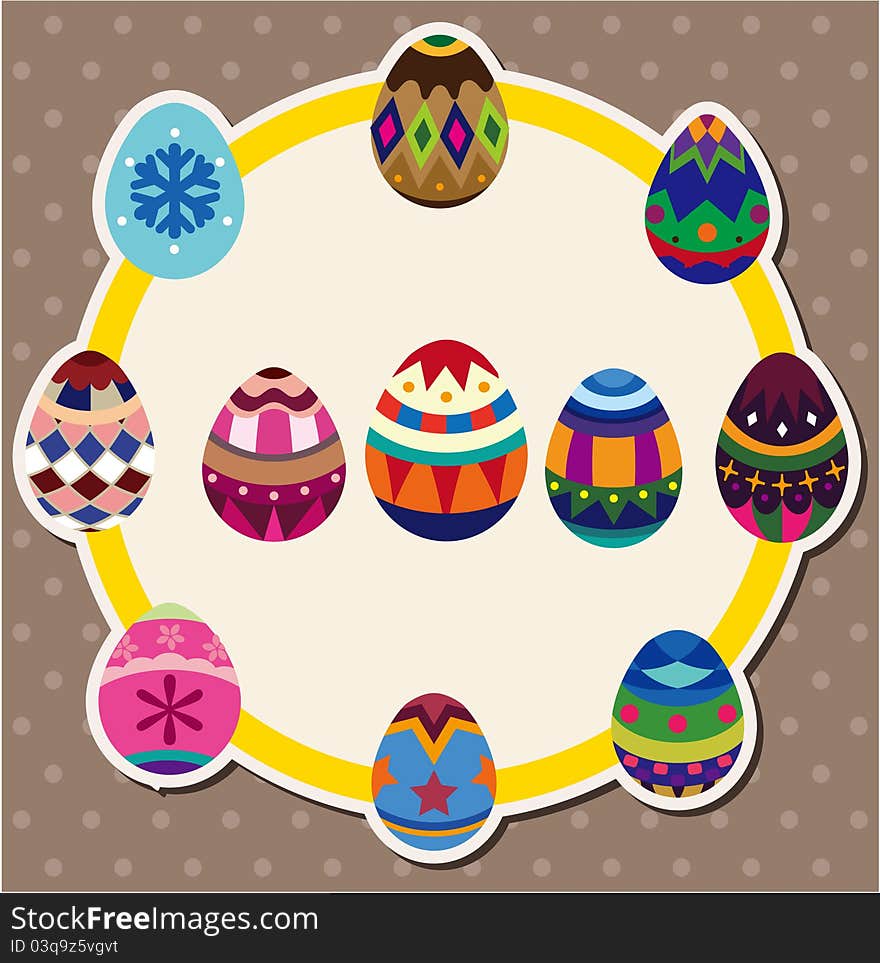 Easter egg card,vector,illustration