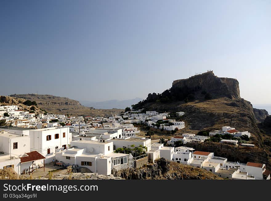 Town of Lindos, Greek