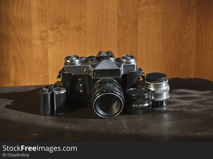 Vintage Camera And Lenses