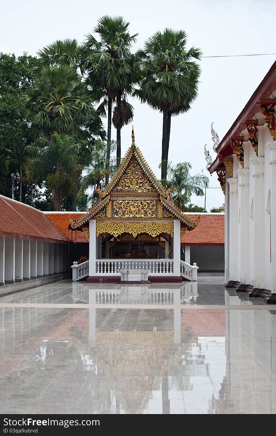 Thai style architecture of temple. Thai style architecture of temple