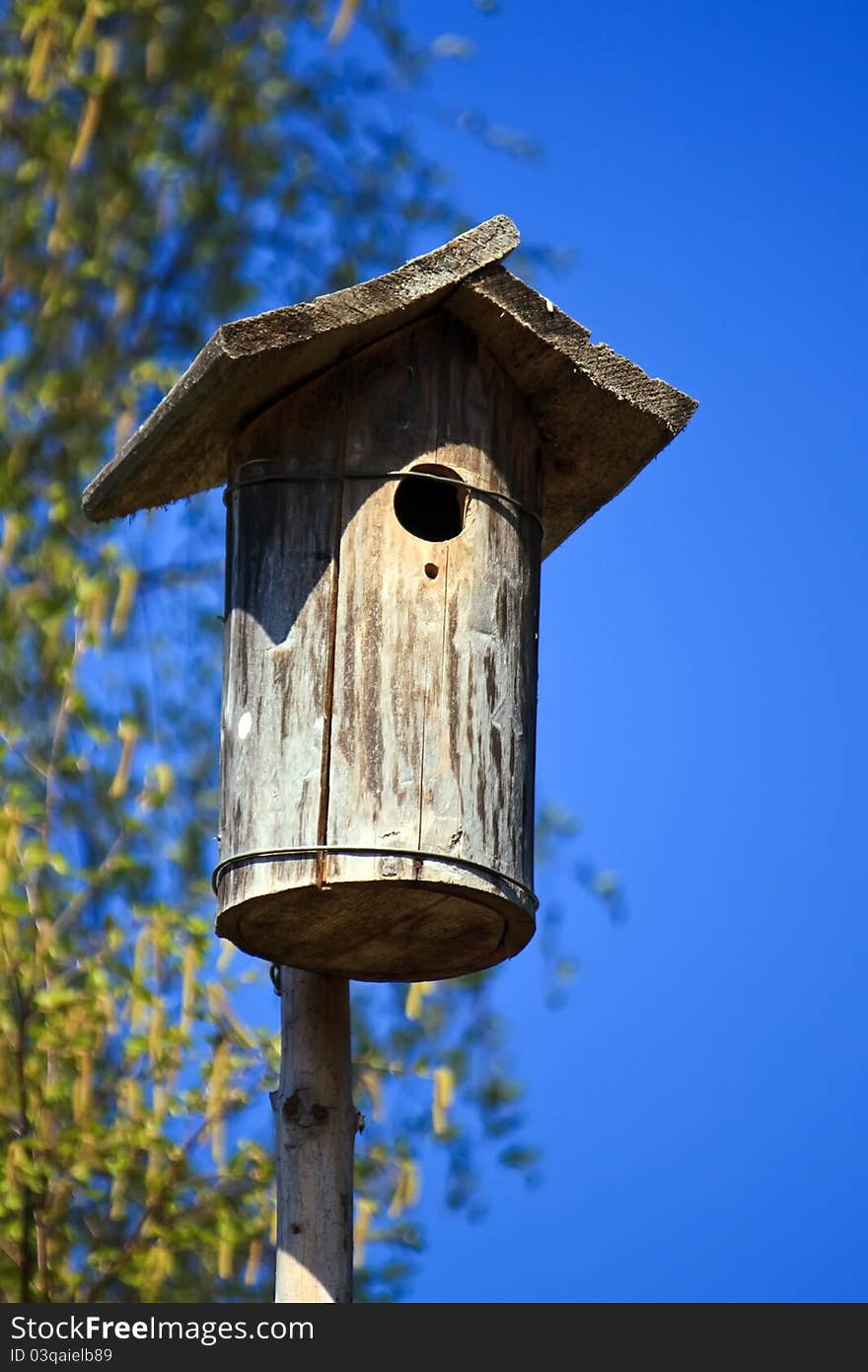 Wooden nest house