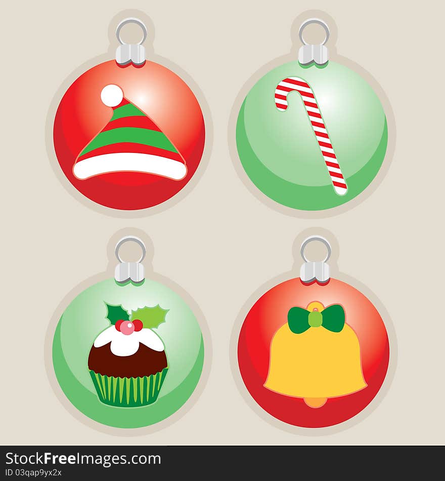 Decorative Christmas Ball Illustrations