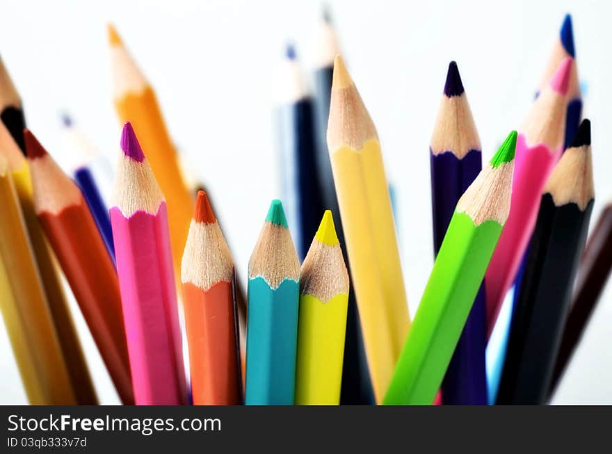 Conceptual creative shot of colorful pencils. Great for background images. Conceptual creative shot of colorful pencils. Great for background images.