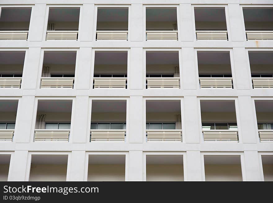 Abstract condo apartment windows