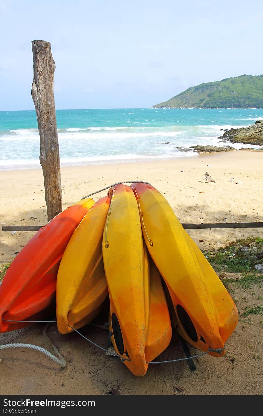 Surf Boards On Yanui Beach