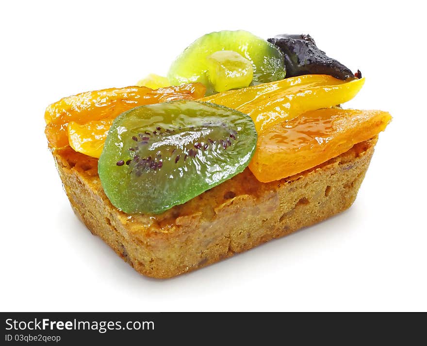 Fruit Cake over white