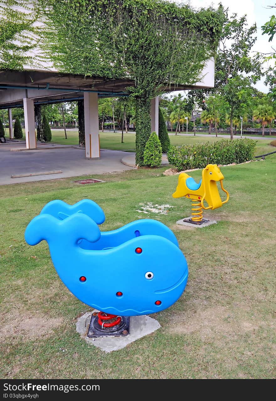 Children's playground in plubic park