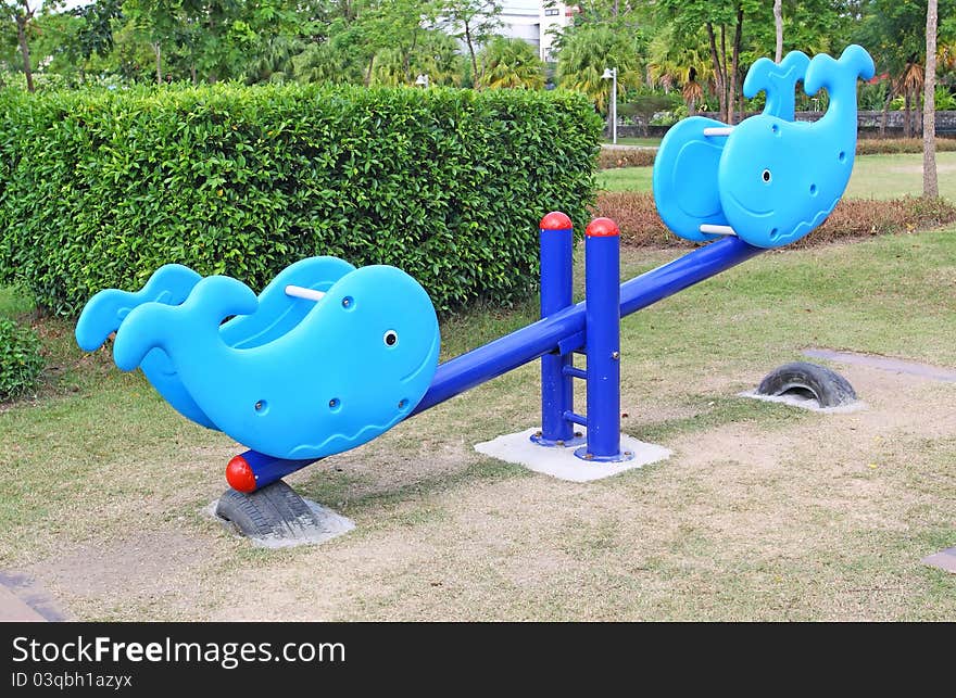 Children's playground in plubic park