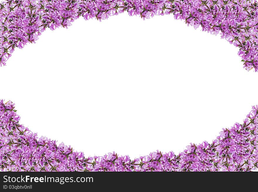 Frame made of spring flowers. Frame made of spring flowers.