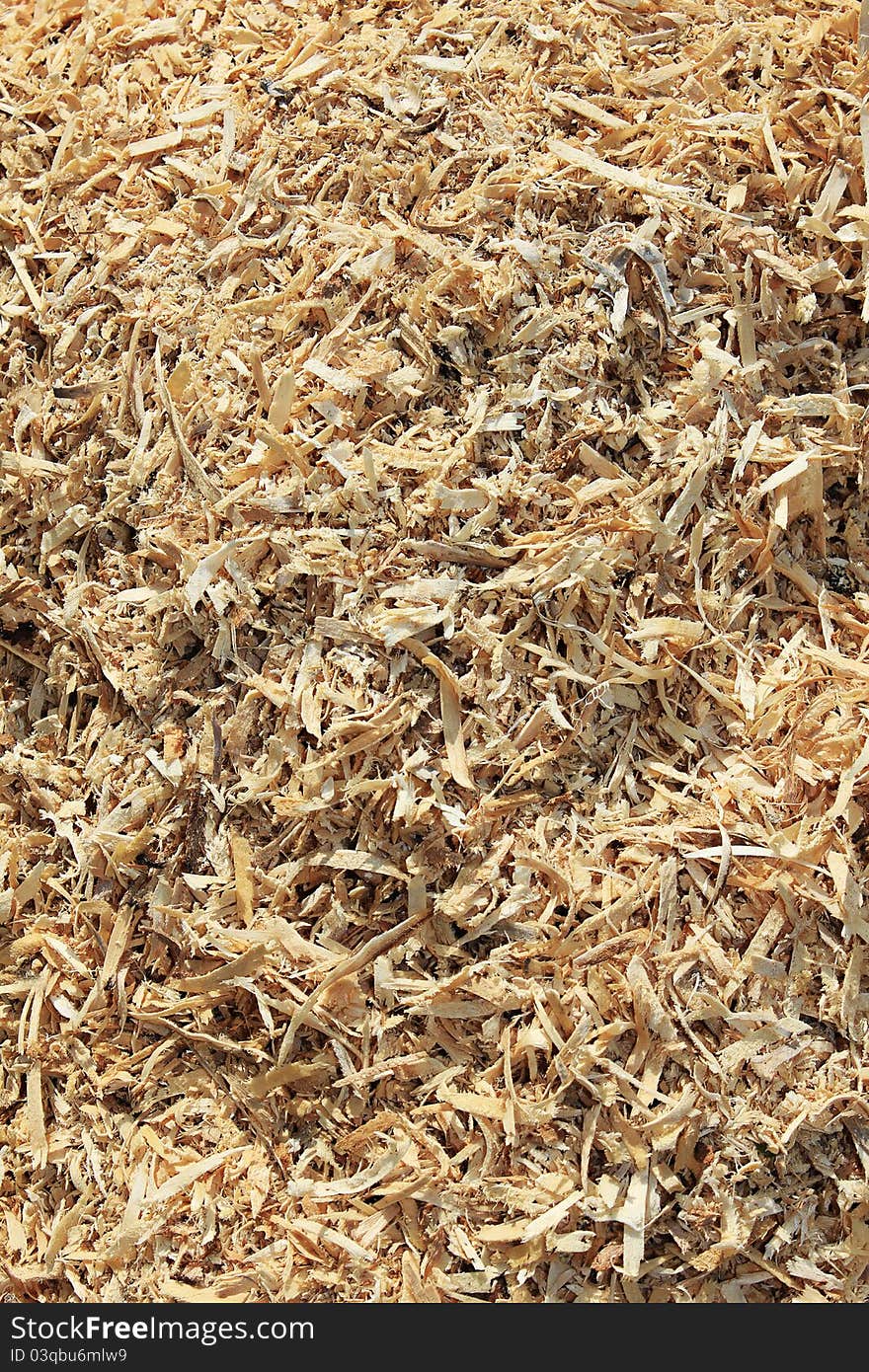 The texture of large woody sawdust. The texture of large woody sawdust