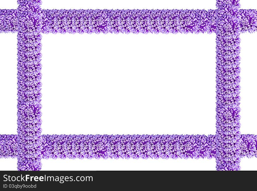 Frame made of spring flowers. Frame made of spring flowers.