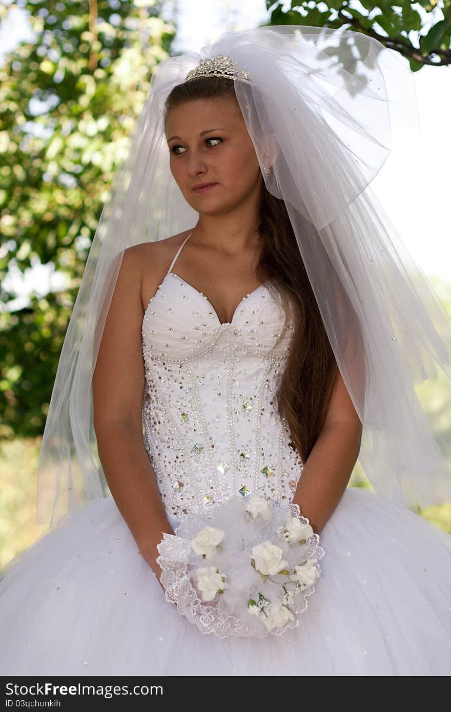 Bride with bouquet