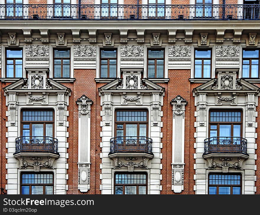 Facade of Hotel National, a Luxury Collection Hotel, Moscow, Russia