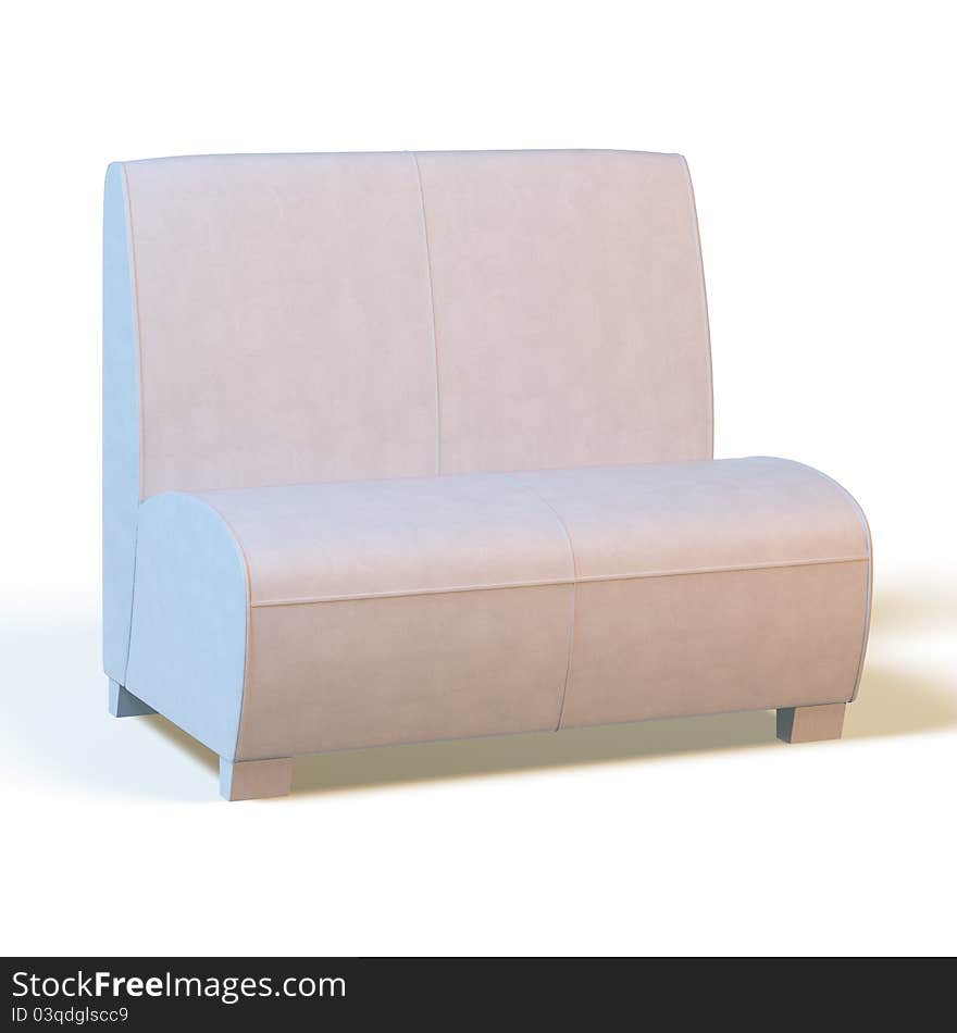 Sofa on a white background