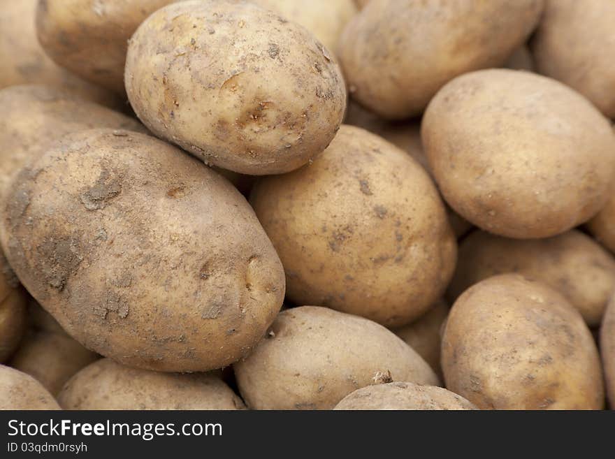 Potatoes background