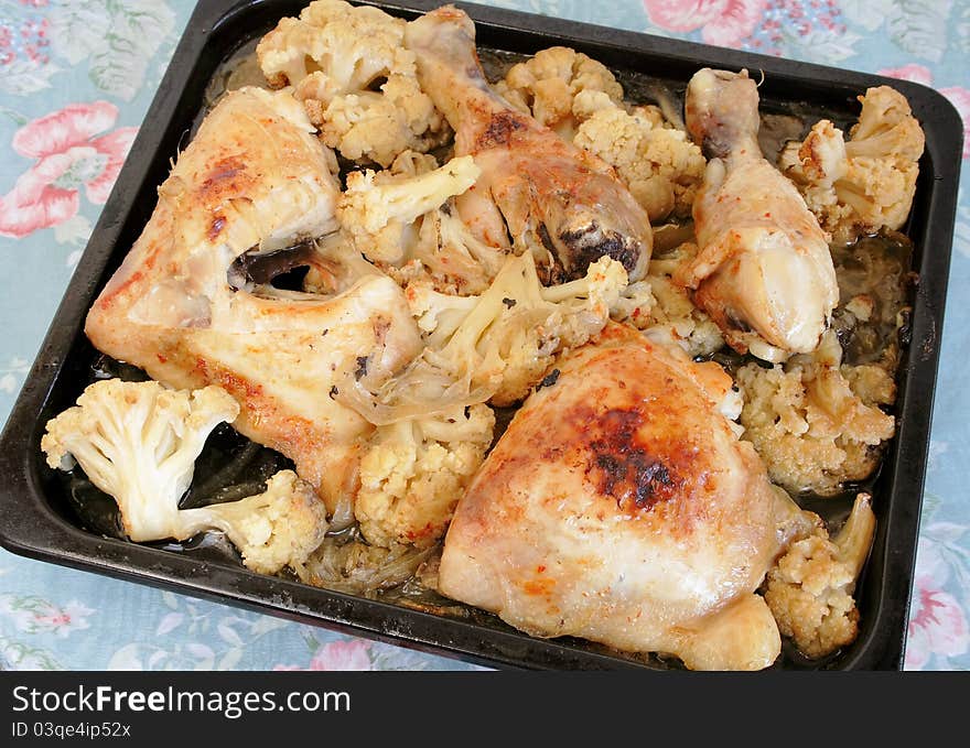 Baked chicken