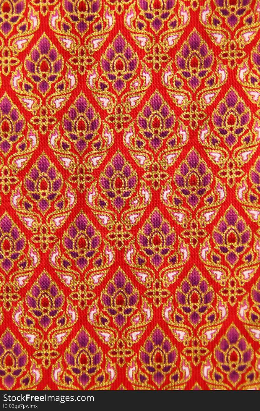 Pattern of Thailand native cloths, close up