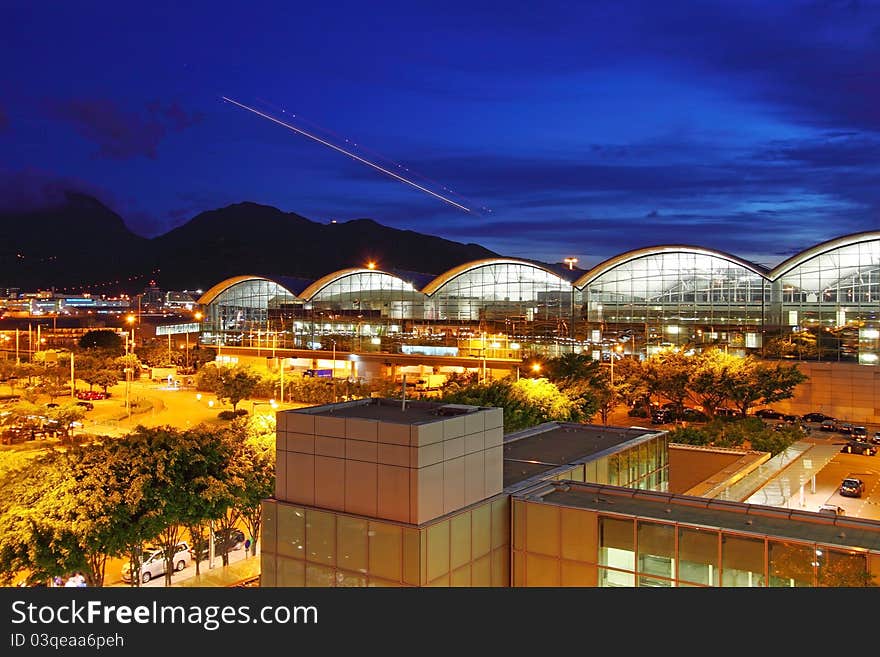 It is taken together with flying plane at night. It is taken together with flying plane at night.