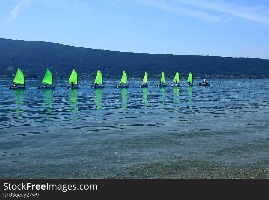 Sailors with sails