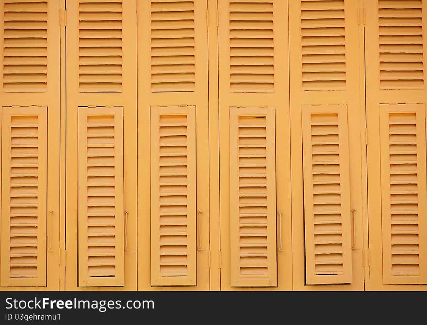 Thai Old Style Wood Windows