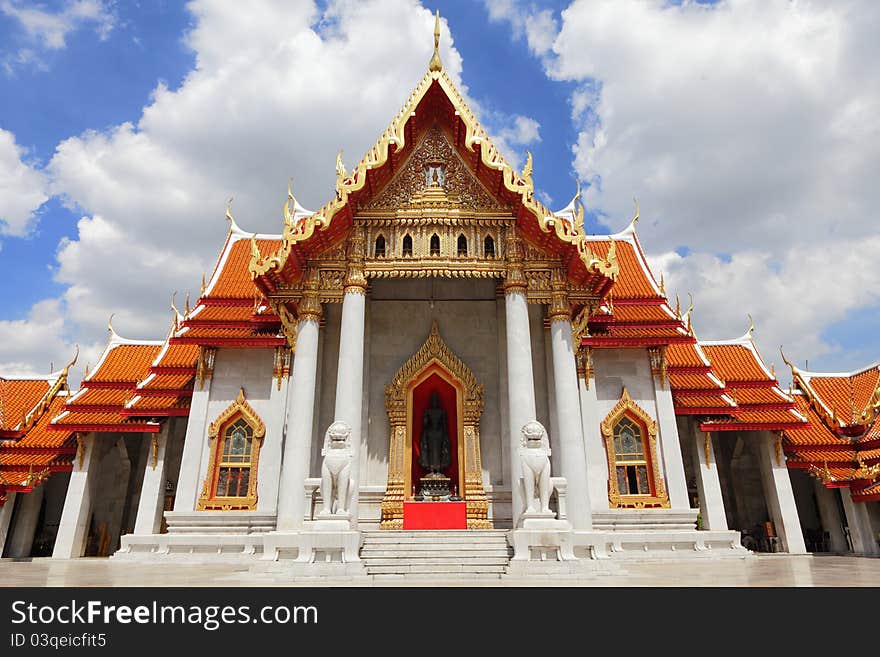 Beautiful church of temple in Thailand