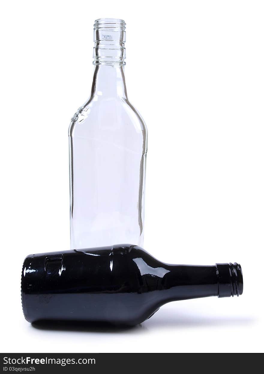 Black and white bottles