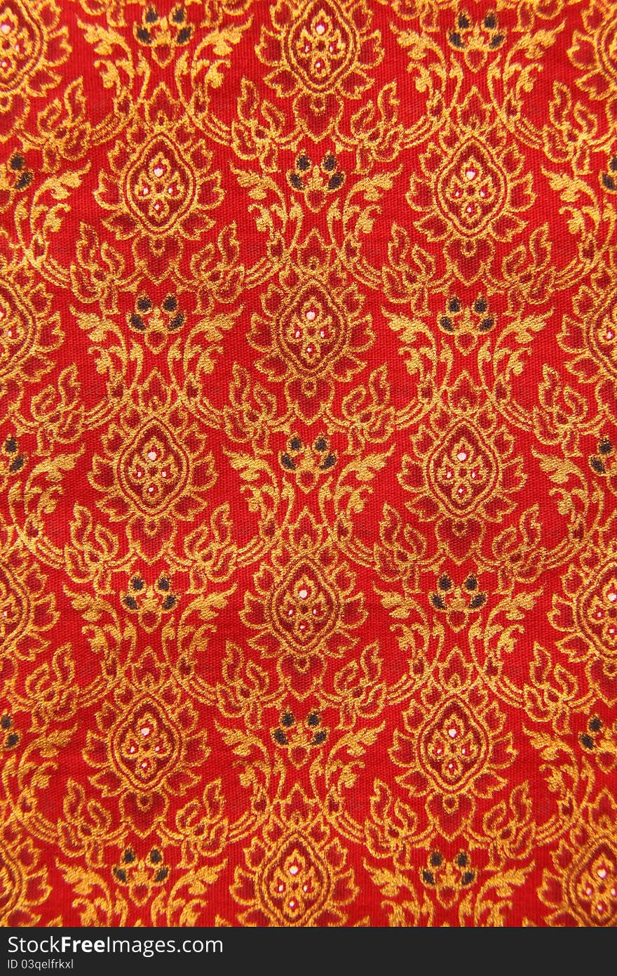 Thai hand-made fabric pattern