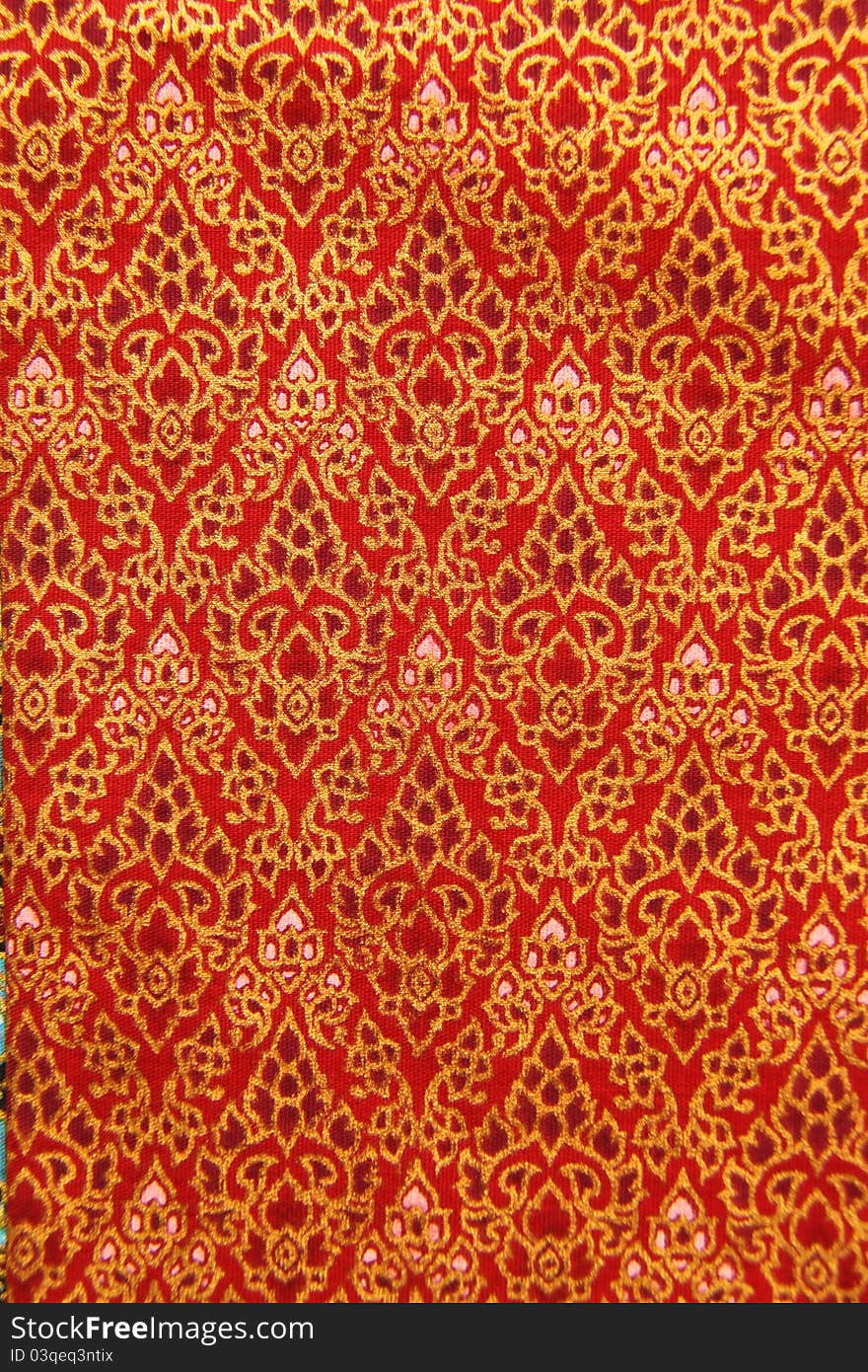 Pattern of Thailand native cloths, close up