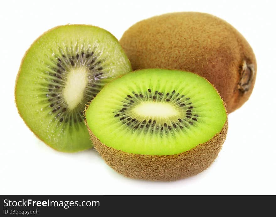 Sweet kiwi fruit close up