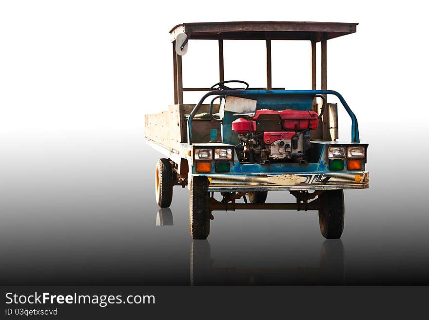 A means of conveyance for agricultural on the countryside in thailand