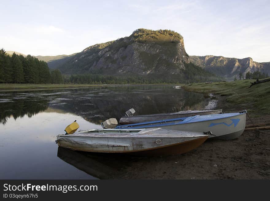 Siberia, Tofalaria, river Uda in the morning