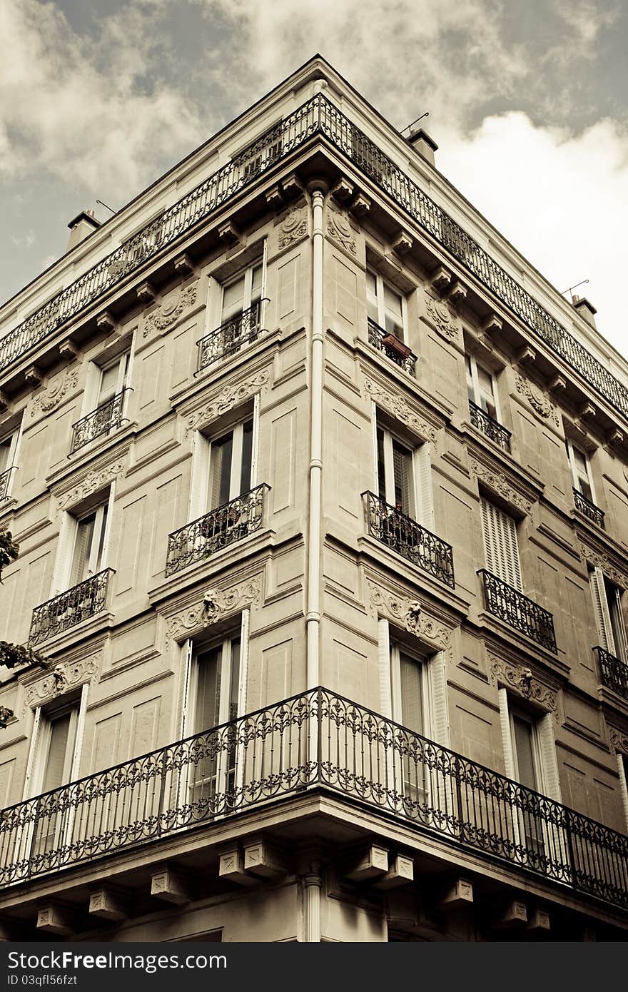 Old Building in Paris, France. Old Building in Paris, France