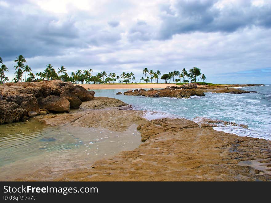 Tidal pool in Ko Olina , Hawaii lagoon. Tidal pool in Ko Olina , Hawaii lagoon